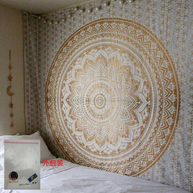 Boho 59x70in  Zodiac and Moon Tapestry Wall Hanging