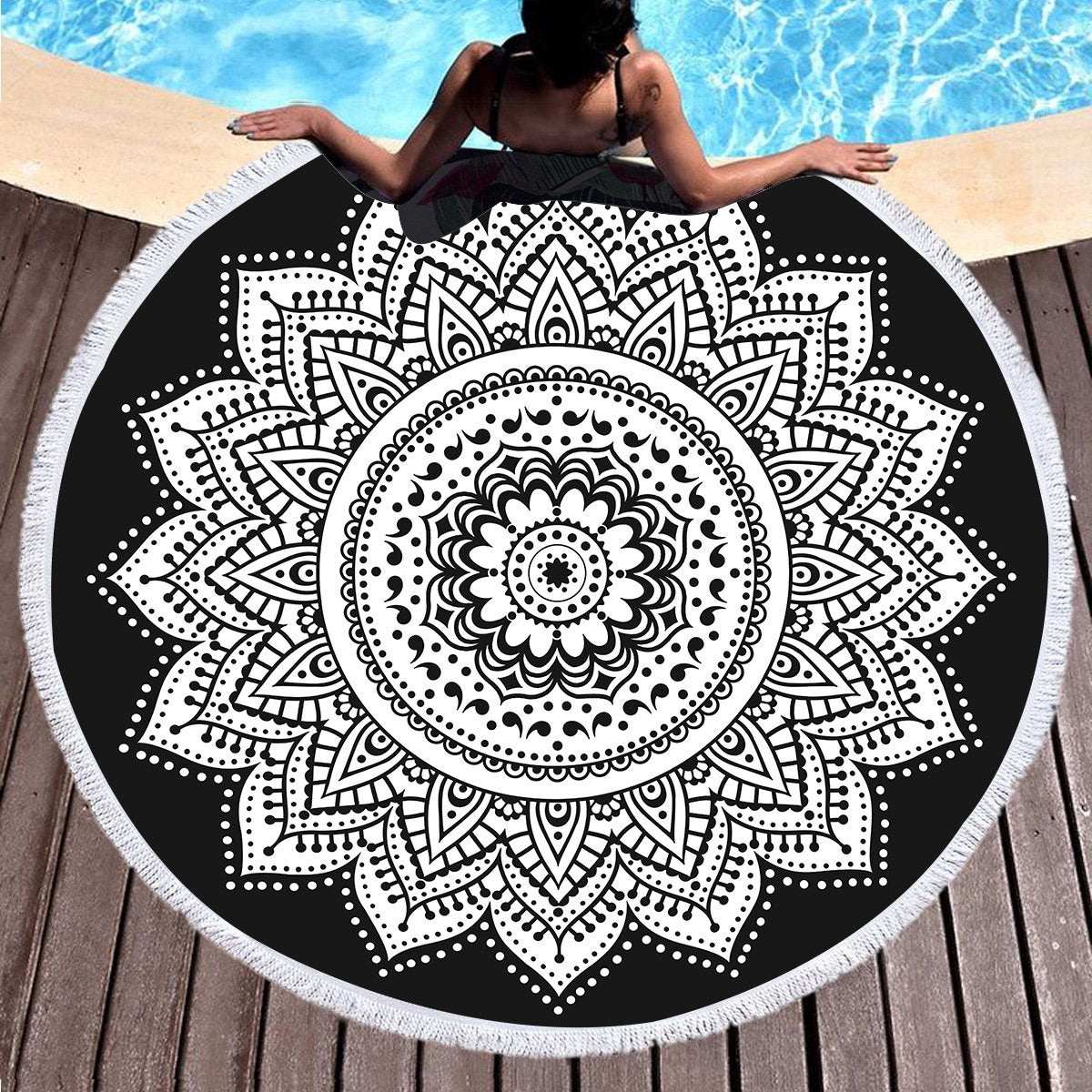 Mandala Boho Beach Towel