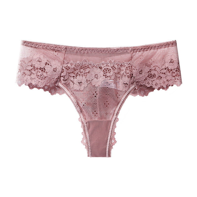 Sexy Lace Ladies Panties Skin-Friendly Breathable Comfortable Seamless Low Waist Briefs Fashion Panties