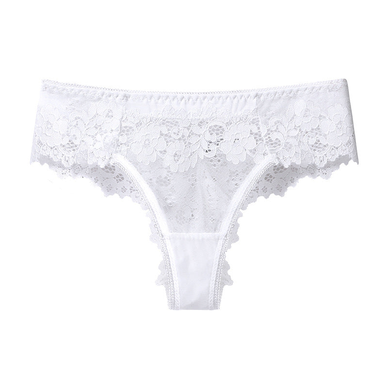 Sexy Lace Ladies Panties Skin-Friendly Breathable Comfortable Seamless Low Waist Briefs Fashion Panties