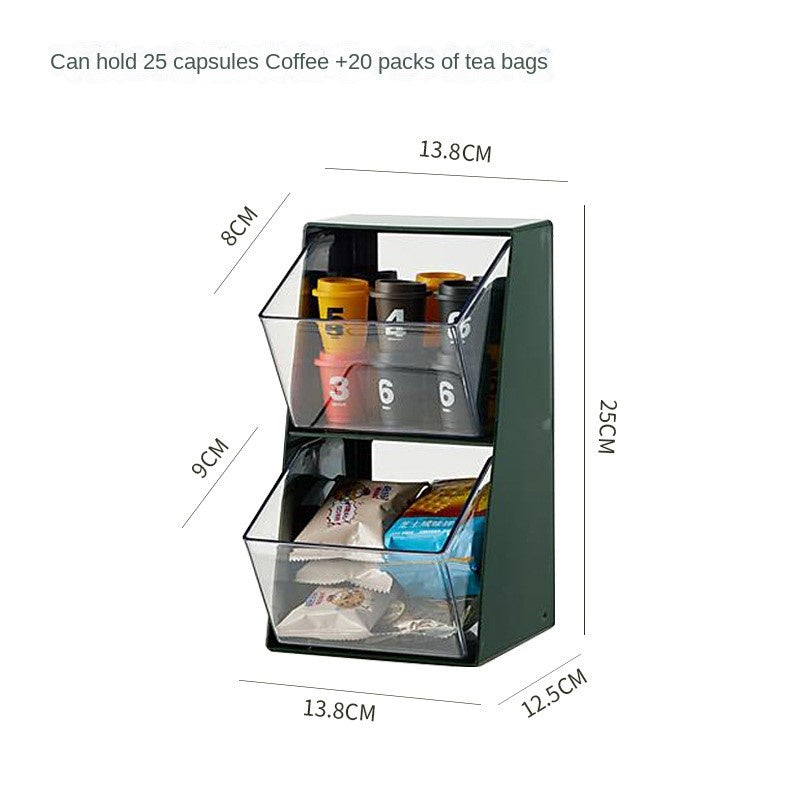 Tea Bag Storage Box Capsule Coffee Rack