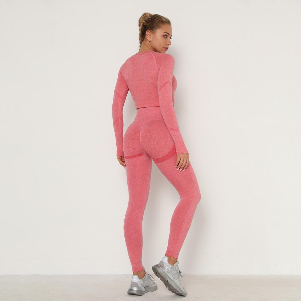 Yoga Clothing Set Sports Suit Women Sportswear Sports Outfit Fitness Set Athletic Wear Gym Seamless Workout Clothes For Women