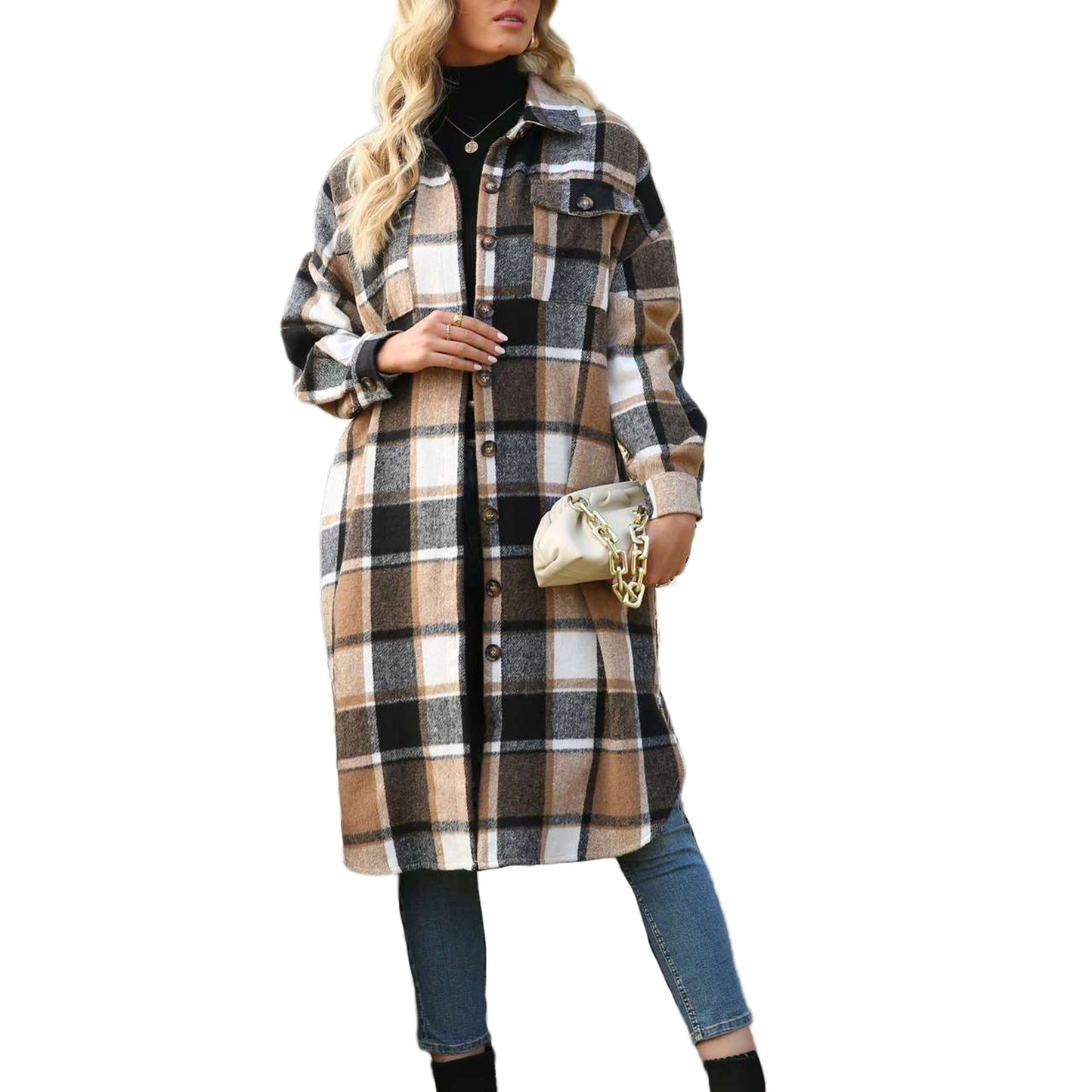 Cloudy Cozy Flannel Jacket S-XL