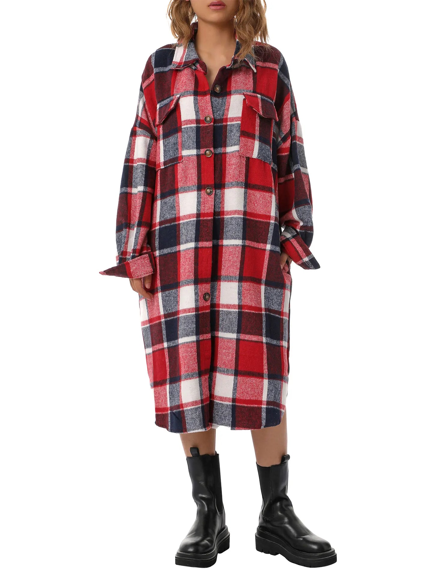 Cloudy Cozy Flannel Jacket S-XL