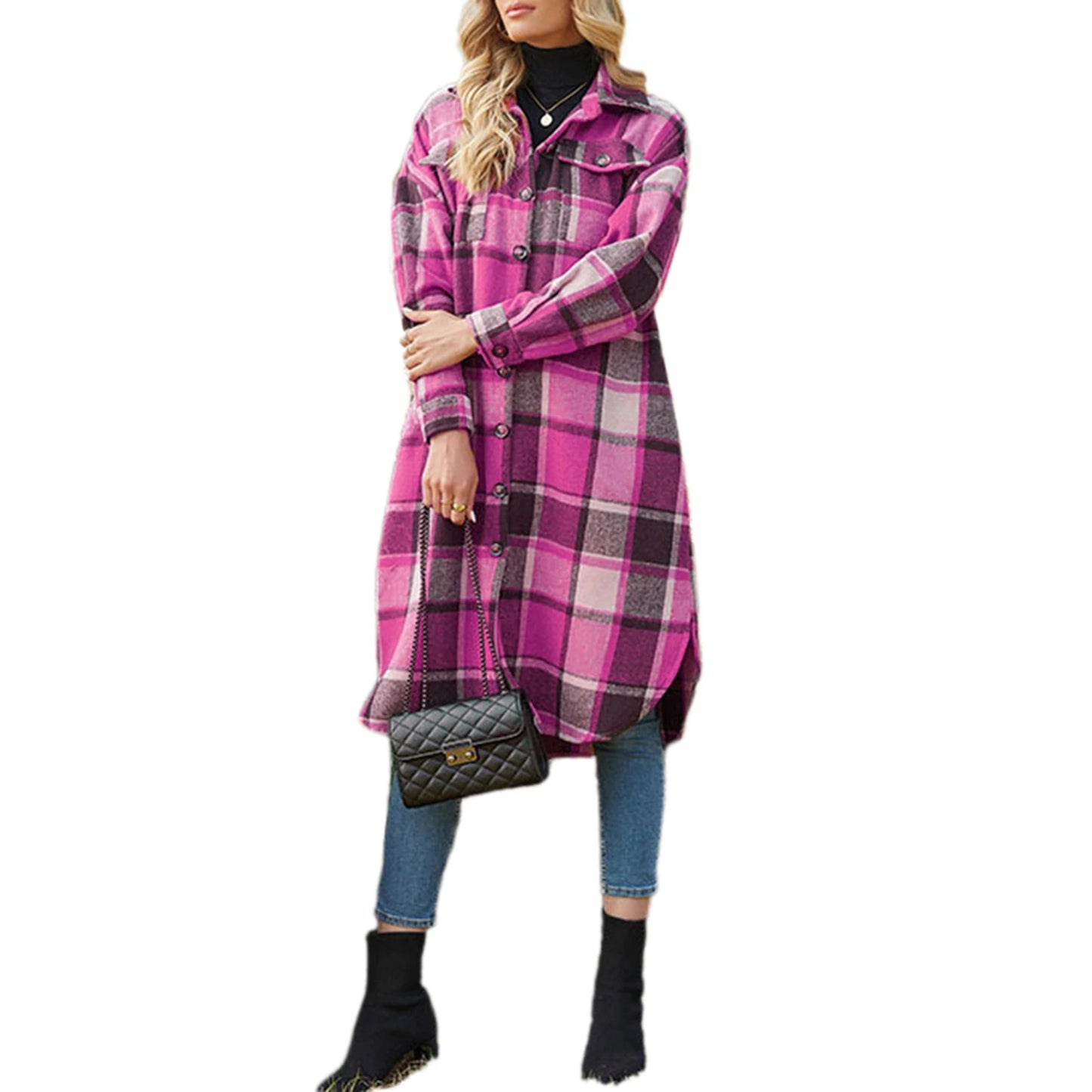 Cloudy Cozy Flannel Jacket S-XL