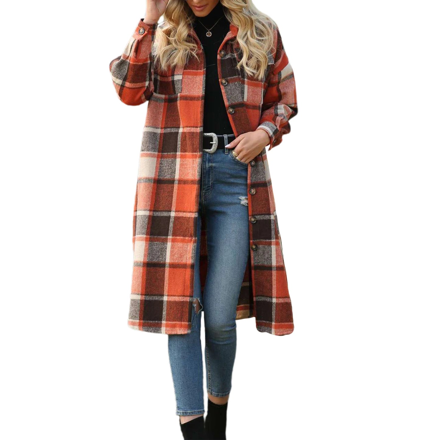 Cloudy Cozy Flannel Jacket S-XL