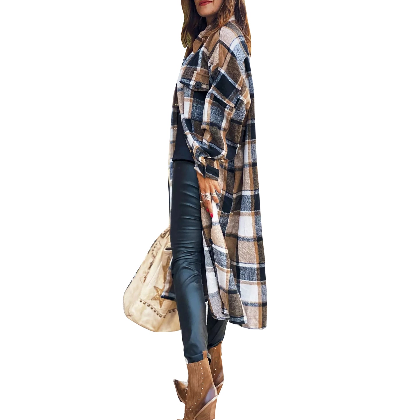 Cloudy Cozy Flannel Jacket S-XL