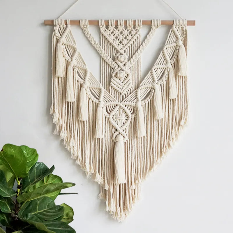 Macrame Wall Hanging Tapestry Wall Decor Boho Chic Bohemian Woven Home Decoration