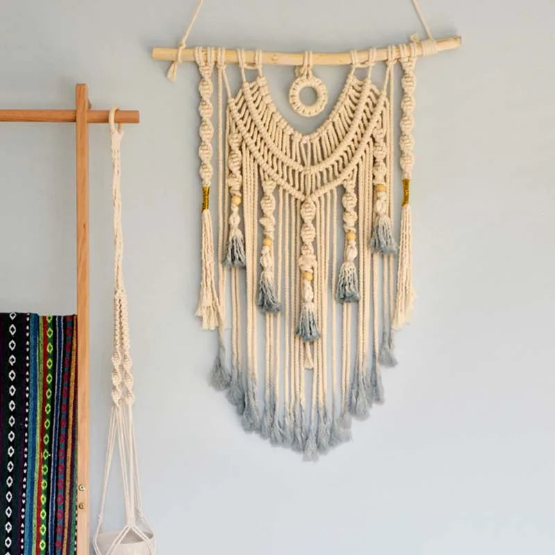 Woven Wall Hanging Macrame dream catcher Wall Hanging Large Above Bed Decor Neutral Wall Boho Home DecorTapestry Wall Hanging