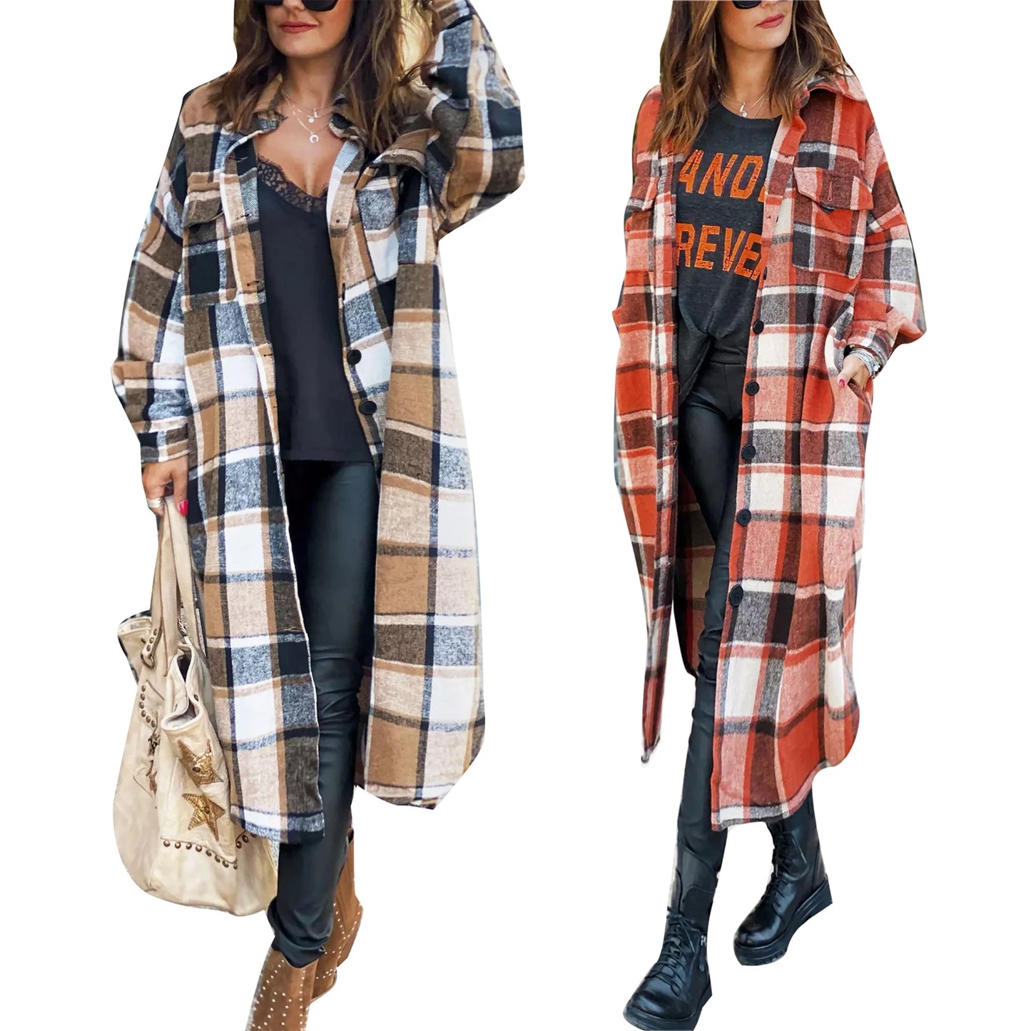 Cloudy Cozy Flannel Jacket S-XL