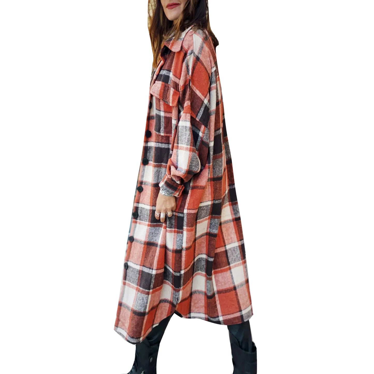 Cloudy Cozy Flannel Jacket S-XL