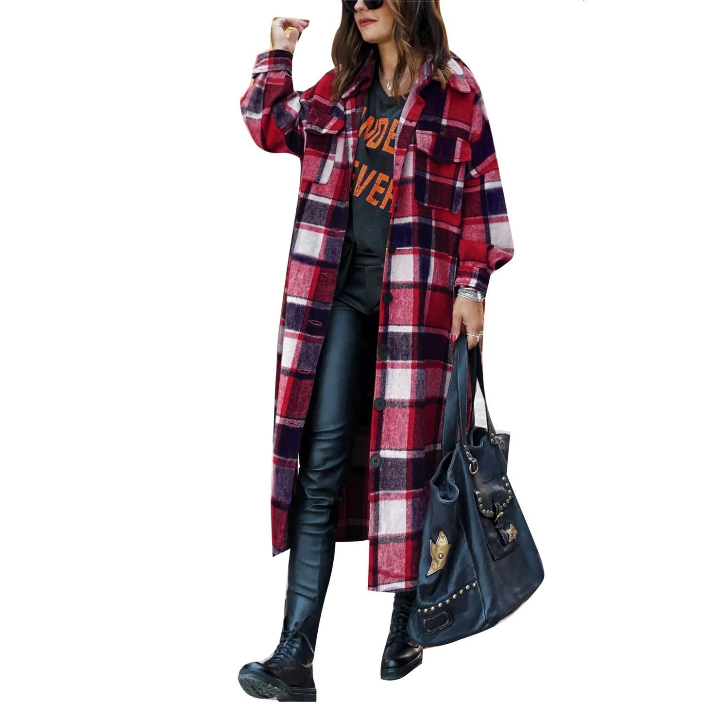 Cloudy Cozy Flannel Jacket S-XL