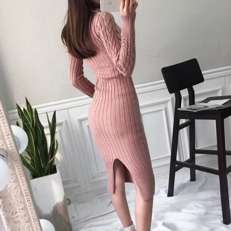 Fall and Winter Inner Wear Slim-Fit Temperament Goddess Style Turtleneck Sweater