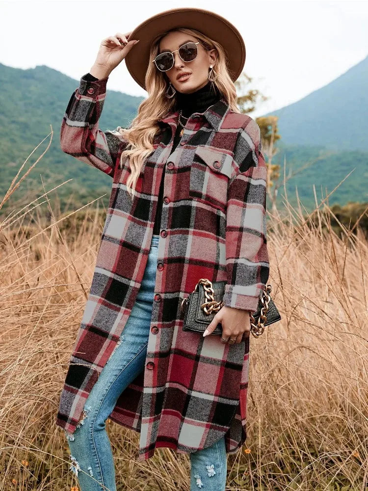 Cloudy Cozy Flannel Jacket Plaid