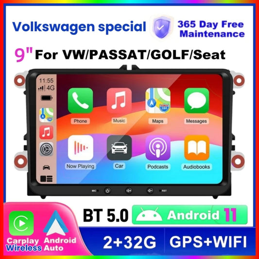 Carplay Android Car Radio GPS WIFI for VW POLO GOLF 5 6 PASSAT B6 JETTA TIGUAN TOURAN SHARAN SCIROCCO CADDY Seat Audio Stereo