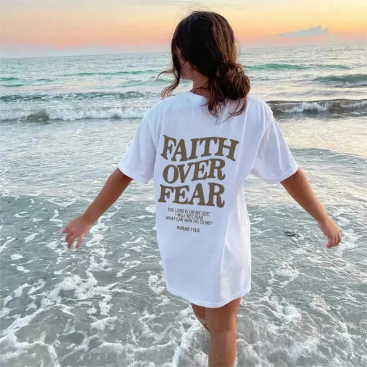 Faith Over Fear Oversized T-Shirt