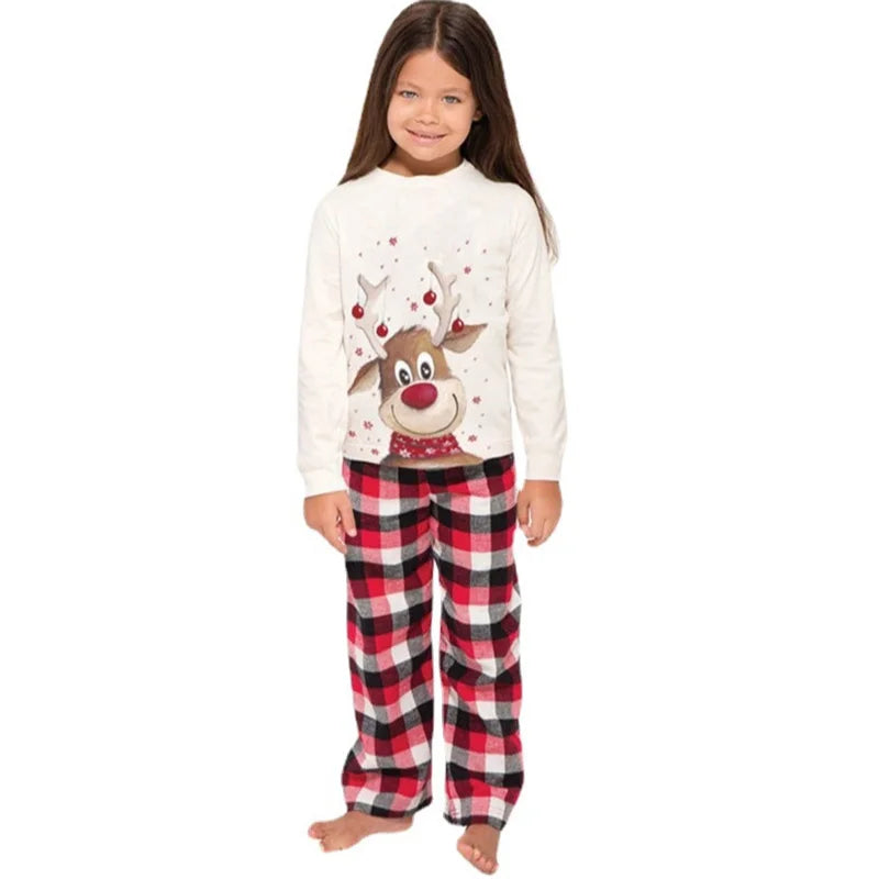 Reindeer Family Matching Pajamas 100% Cotton