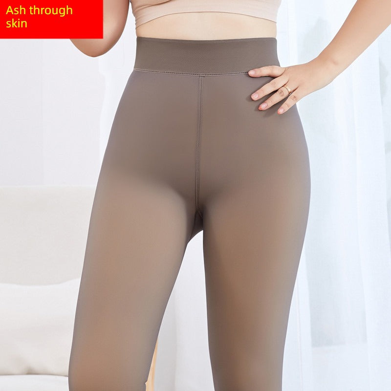 Internet Celebrity Thick 100.00kg High Waist Sheer Tights Leggings