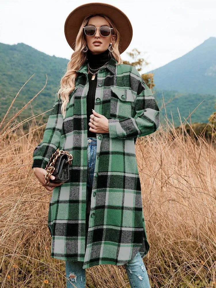 Cloudy Cozy Flannel Jacket Plaid