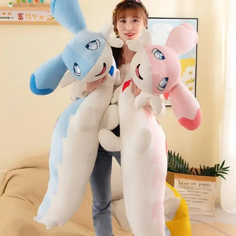 Palworld Chillet Plush Pink Pillow Bolster Stuffed Toy Kawaii Grizzbolt Anime Peripheral Cloth Doll Stuffed Modle Cute Toy Gifts