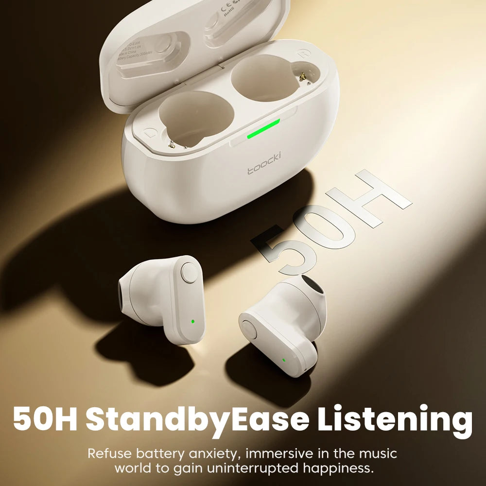 Toocki EJ05 Wireless Earphone TWS Bluetooth 5.3 Headphones Mini 3D Hifi Stereo Earbuds With Microphone for Mobile Phone Android