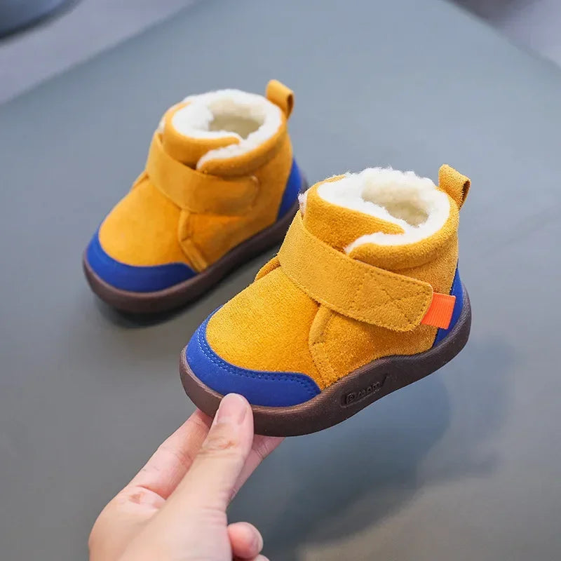 Winter Baby Shoes Boys Girls Warm Plush Toddler Snow Boots 0-5 Years Kids Fashion Anti-slip Sneakers Children Shoes