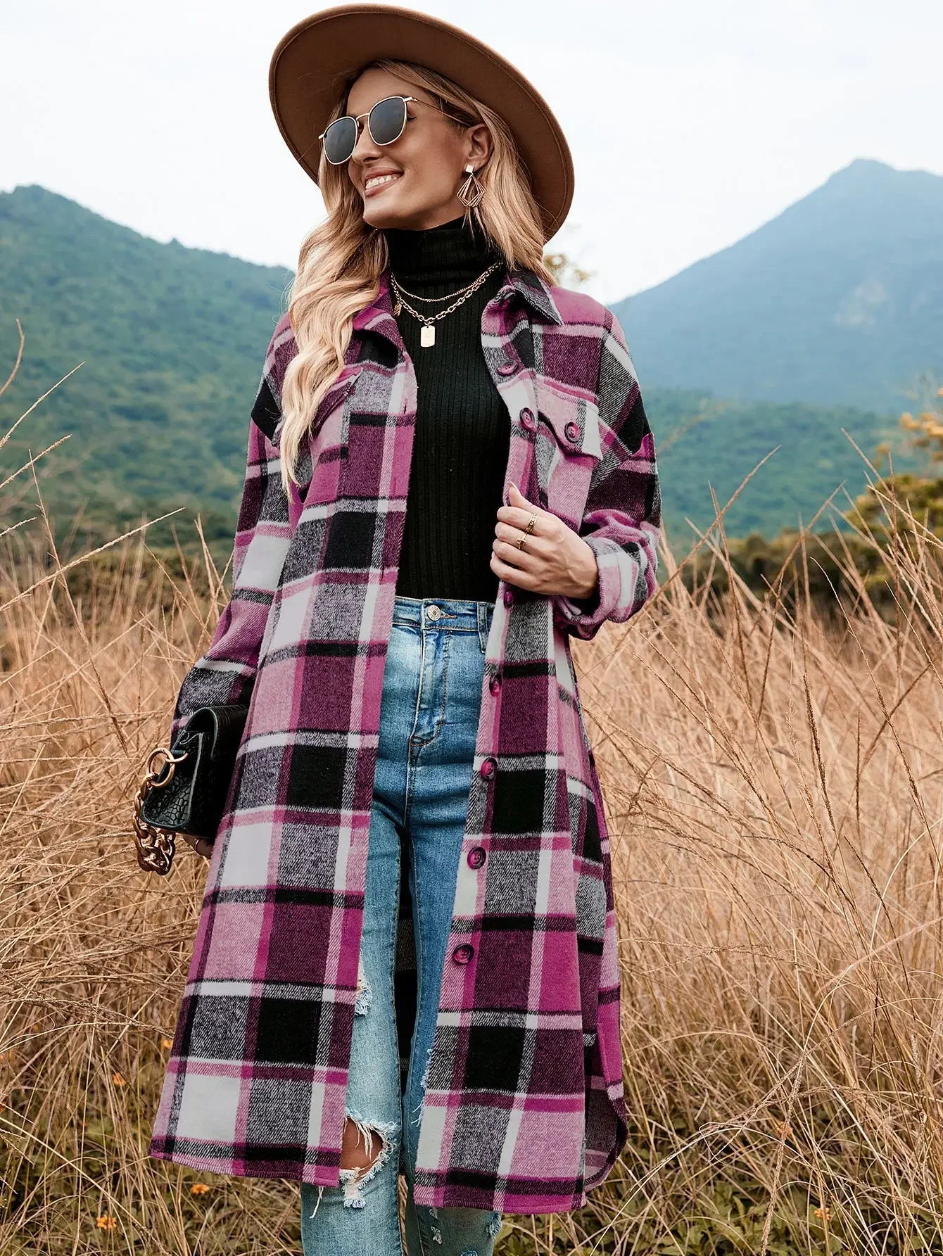 Cloudy Cozy Flannel Jacket Plaid