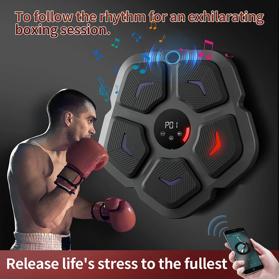 Smart Maquina De Boxeo Musical Pared Parent-child Sports Music Boxing Machine Response Rhythm Muay Thai Training Punching Bag