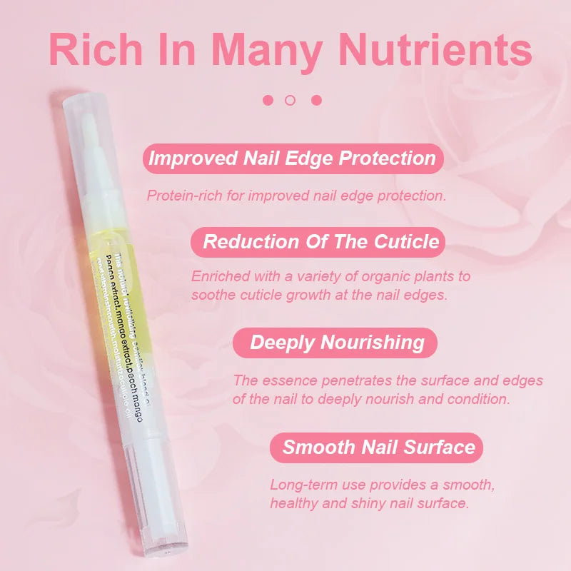 40PCS Nail Cuticle Oil Pen 15 Smell Nourishment Oil Pen Nail Treatment Revitalizer n Nourish Manicure Nail Care Product Set