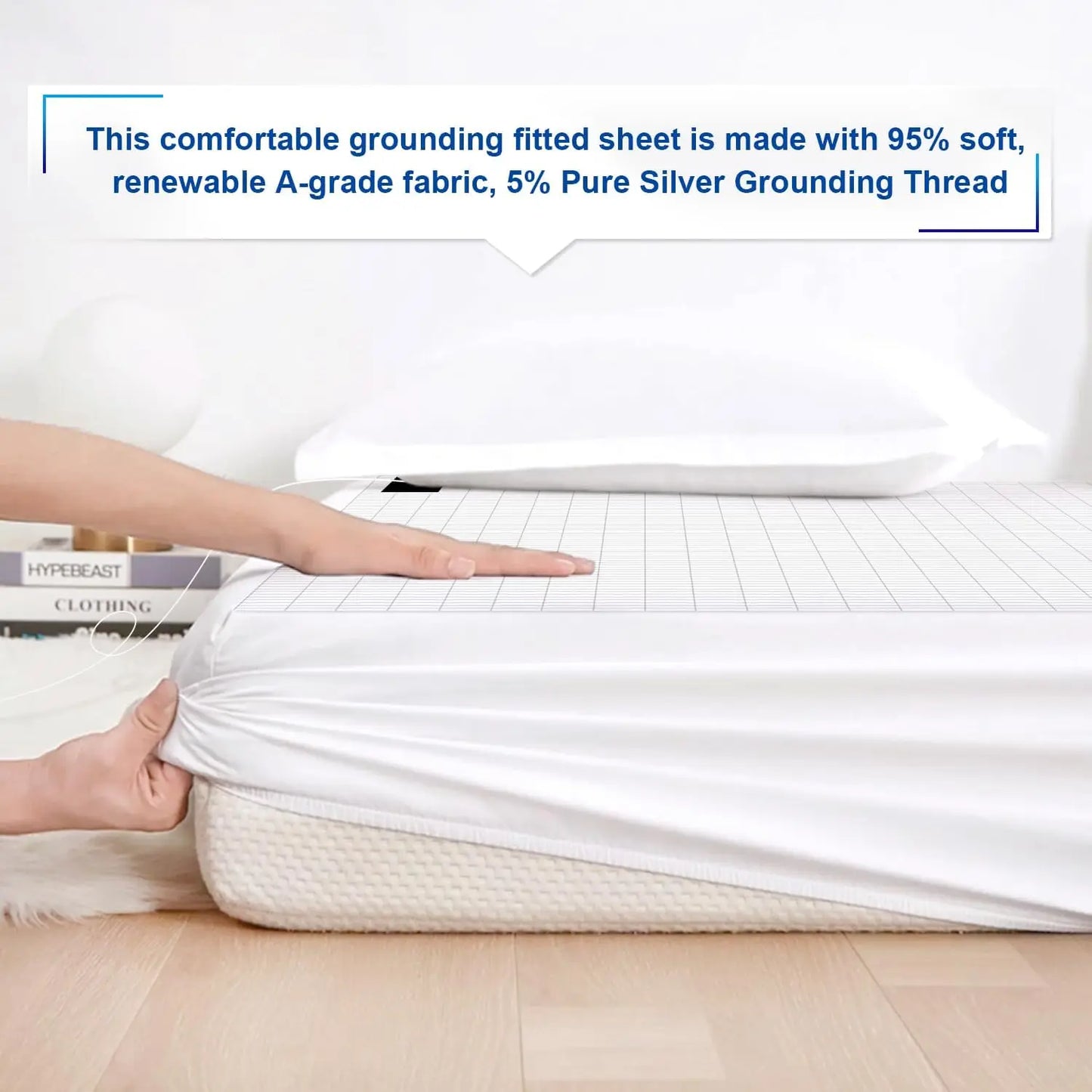 LuxeGround™ Organic Grounding Fitted Bed Sheet