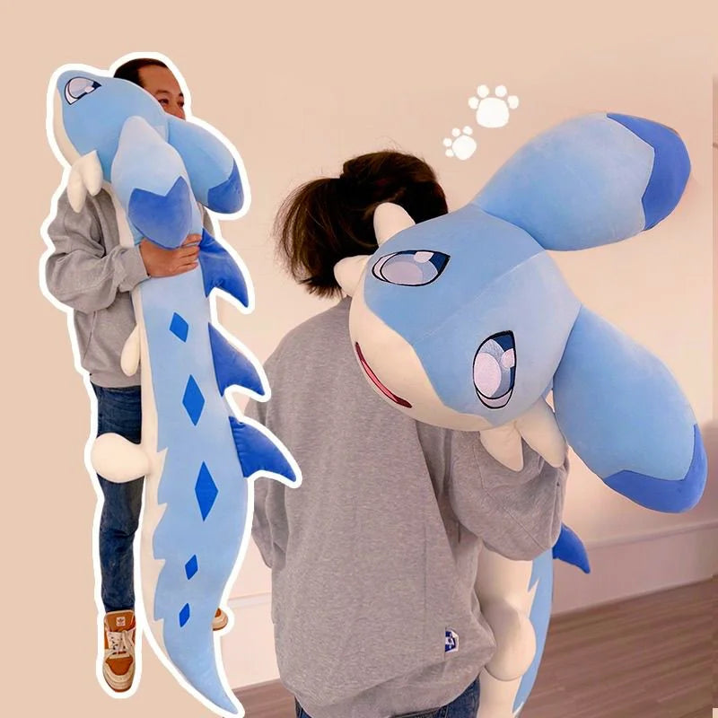 Hot 180cm Palworld Plush Doll Toys Blue Katress Palworld Plushies Cute Cat Figure Cartoon Throw Pillow Game Peripheral Gifts