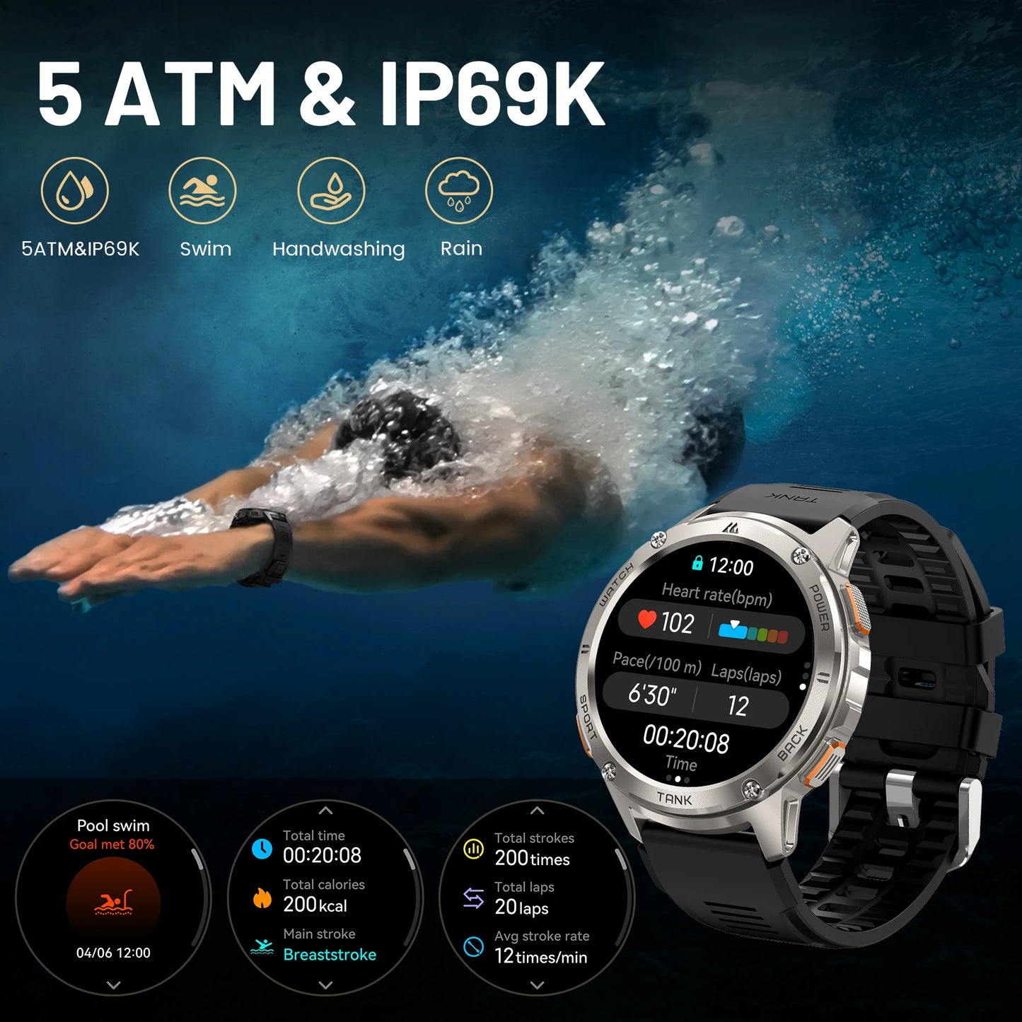 KOSPET TANK T3 - Smart Watch