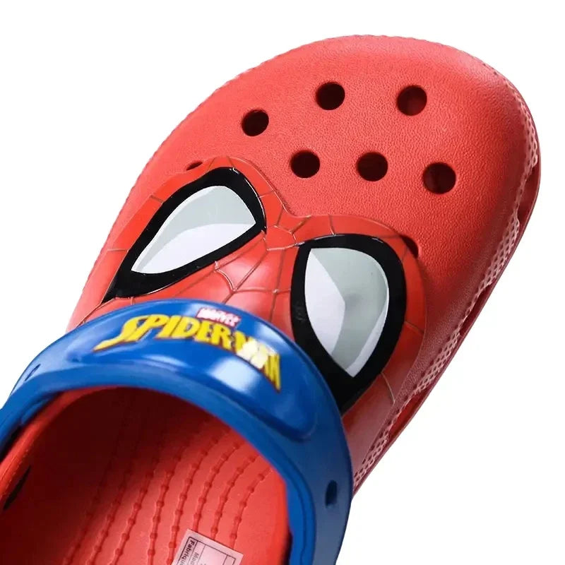 New Kawaii Spiderman Shoes Children Hole Sandals Slippers Cartoon Non-slip Casual Breathable EVA Beach Shoes Eva Anime Kid Gift