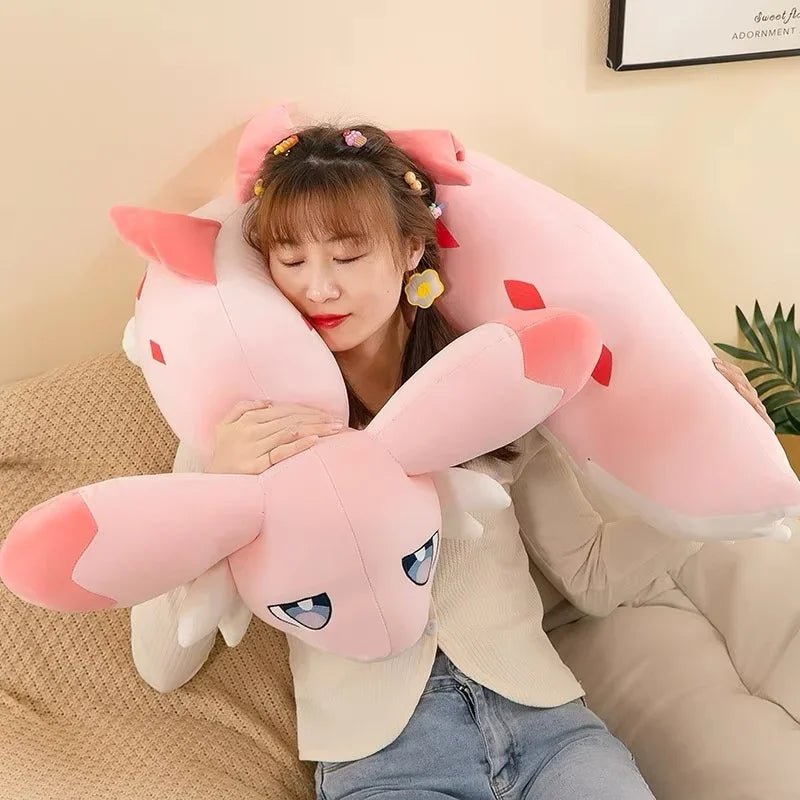 Palworld Chillet Plush Pink Pillow Bolster Stuffed Toy Kawaii Grizzbolt Anime Peripheral Cloth Doll Stuffed Modle Cute Toy Gifts