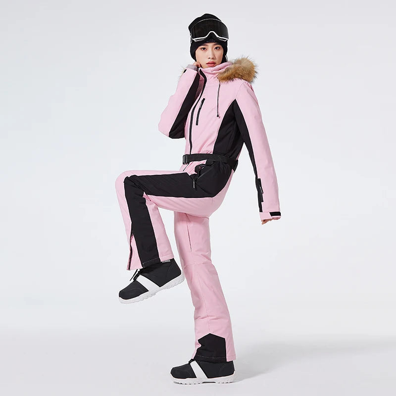 Pastel Luxe One-Piece Ski Suit