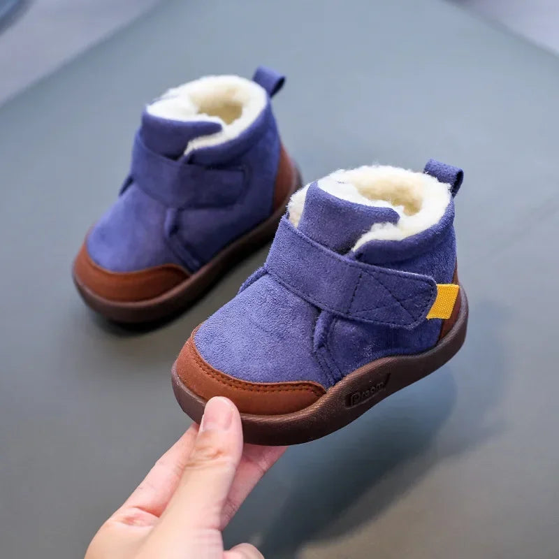 Winter Baby Shoes Boys Girls Warm Plush Toddler Snow Boots 0-5 Years Kids Fashion Anti-slip Sneakers Children Shoes