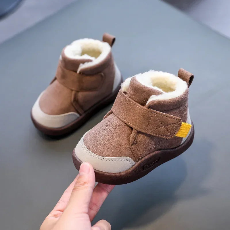 Winter Baby Shoes Boys Girls Warm Plush Toddler Snow Boots 0-5 Years Kids Fashion Anti-slip Sneakers Children Shoes