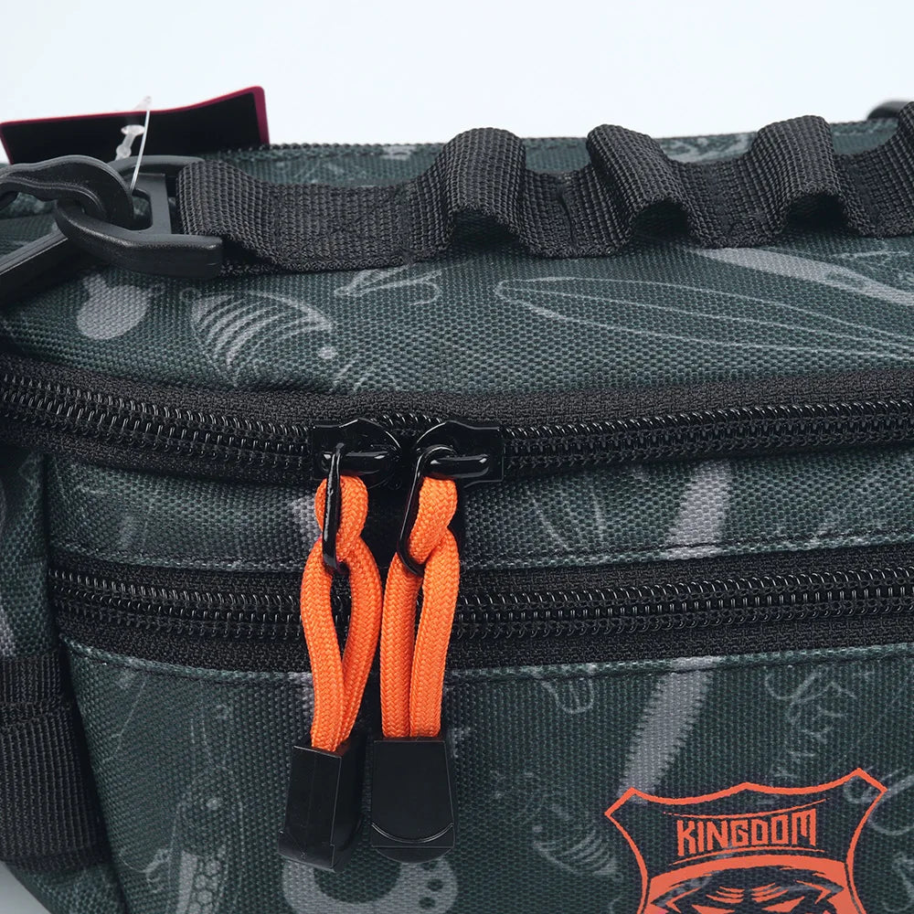 Kingdom Multifunctional Lure Fishing Waist Chest Tactical Backpack 20*11*11cm Waterproof Fanny Pack Outdoor Sports Tackle Bag