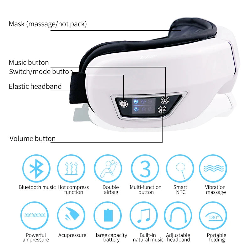 AirBag Eye Massager I - Bluetooth - Heated