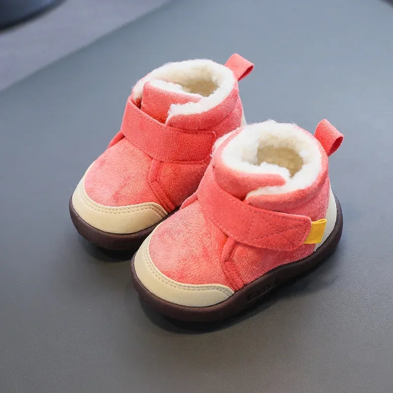 Winter Baby Shoes Boys Girls Warm Plush Toddler Snow Boots 0-5 Years Kids Fashion Anti-slip Sneakers Children Shoes