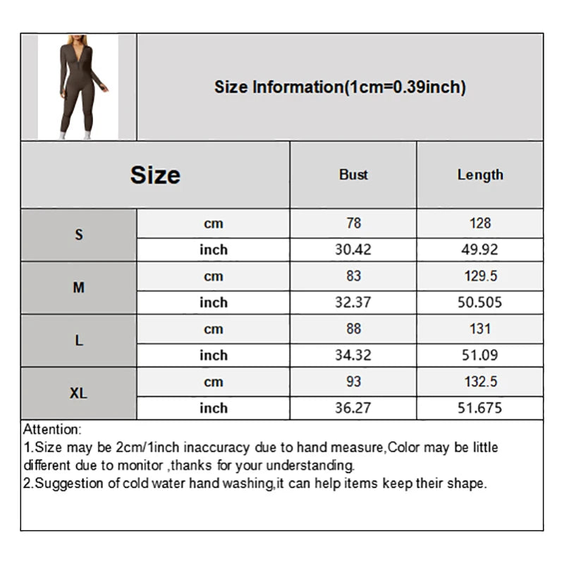 Women's Yoga Jumpsuit Workout Ribbed Long Sleeve Front Zip Athletic Solid Color Bodysuit Jumpsuit