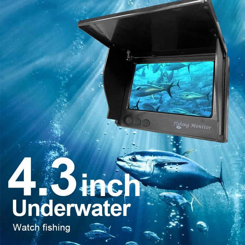 Underwater camera 1080p 4.3 inch lcd Fish Finder Waterproof IPS 1080P 9 Hours Endurance Night Vision 30m For Ice Fishing