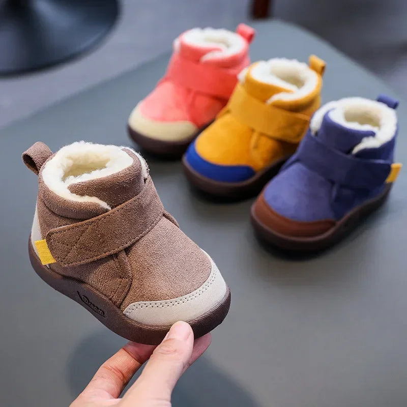 Winter Baby Shoes Boys Girls Warm Plush Toddler Snow Boots 0-5 Years Kids Fashion Anti-slip Sneakers Children Shoes