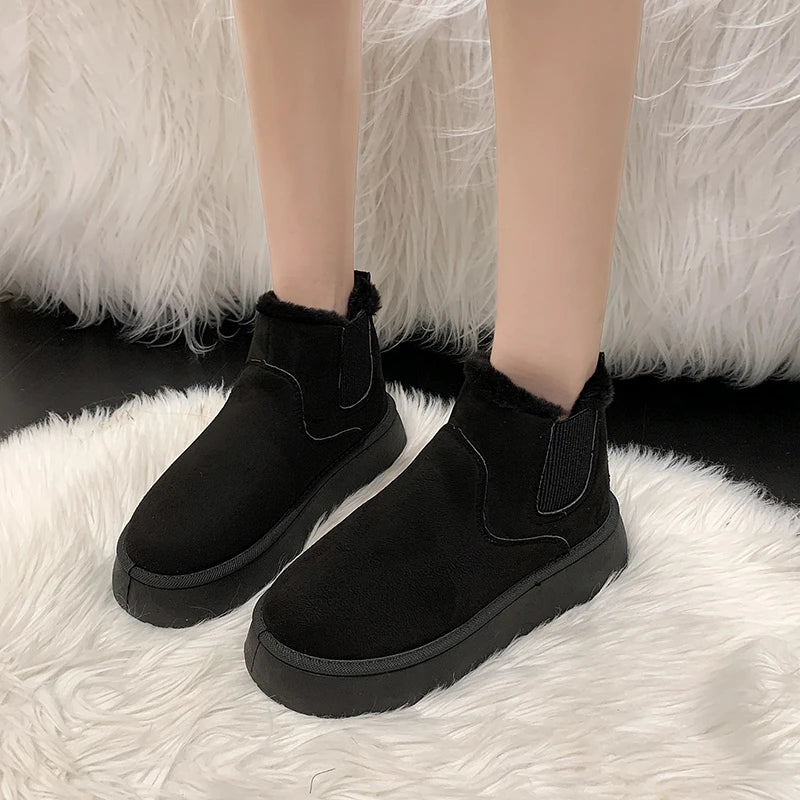 Warm Plush Ankle Boot- Non- Slip