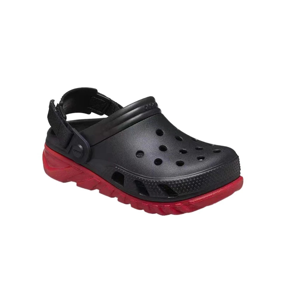 Original Crocs Classic Clog Duet Max Casual Sandals Unisex Closed-Toe Slip-Ons Outdoor Men's Breathable Beach Shoes 208776-0WQ