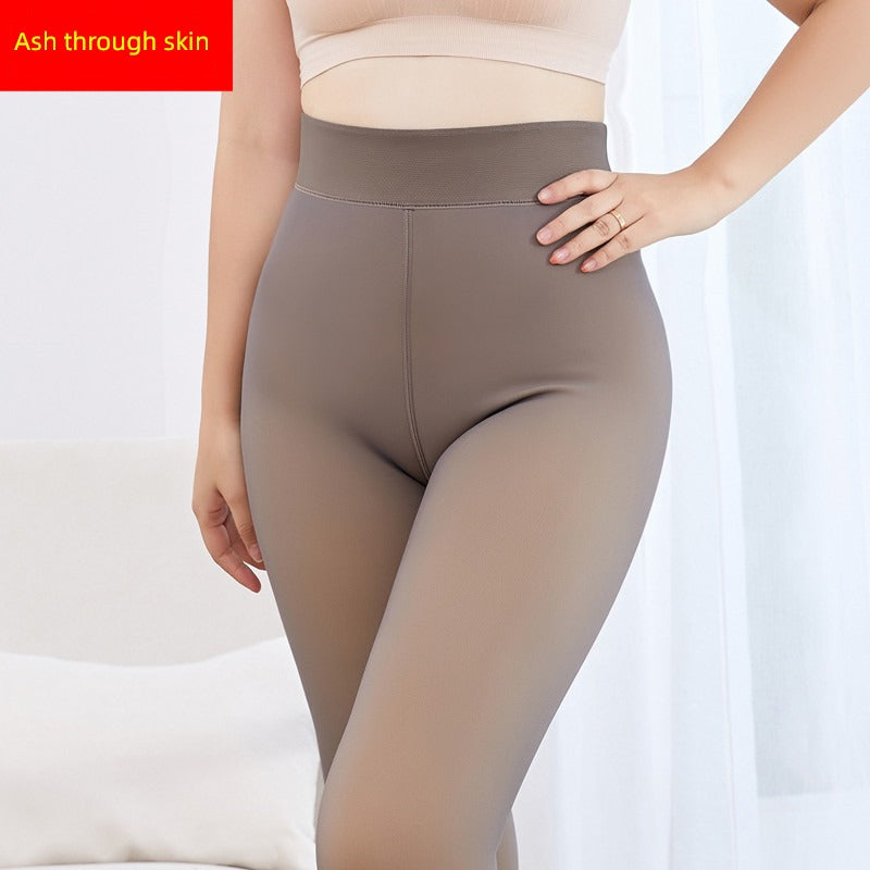 Internet Celebrity Thick 100.00kg High Waist Sheer Tights Leggings