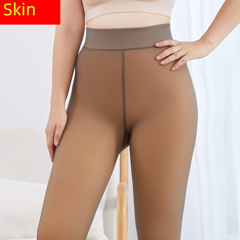 Internet Celebrity Thick 100.00kg High Waist Sheer Tights Leggings