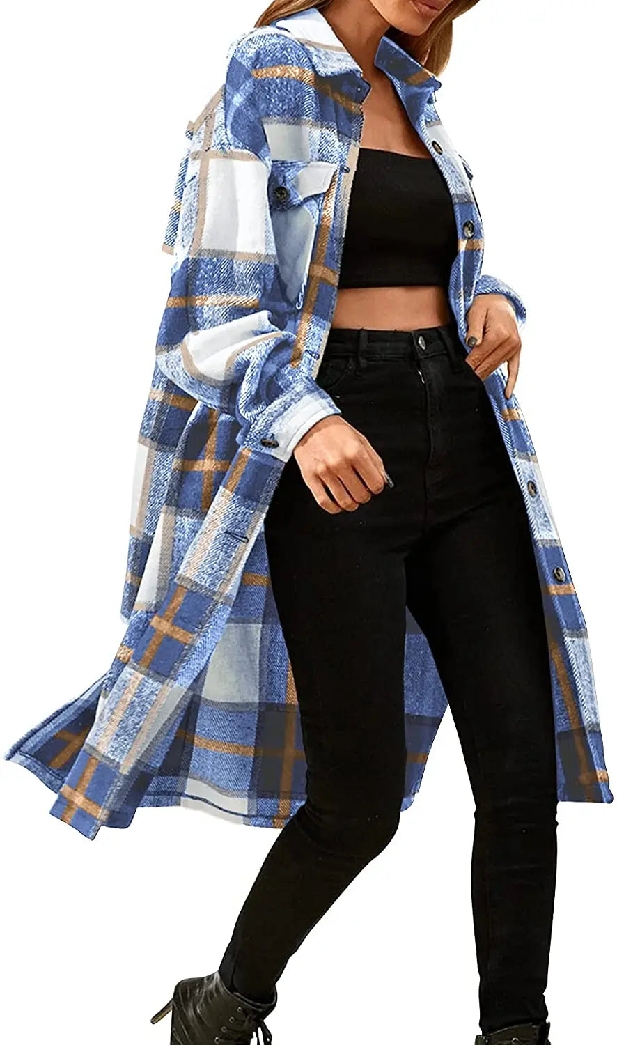 Cloudy Cozy Flannel Jacket S-XL