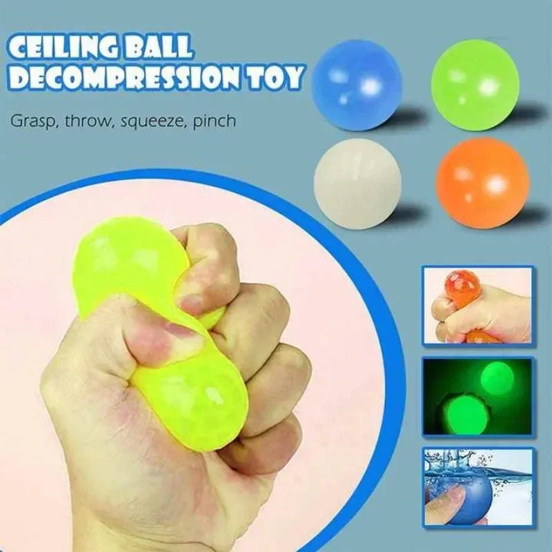 Glow-In-The-Dark Stick Dream Balls Glow-In-The-Dark Balloons Breathable Balloons Pinch Balloons Party Decorations Children's Gif