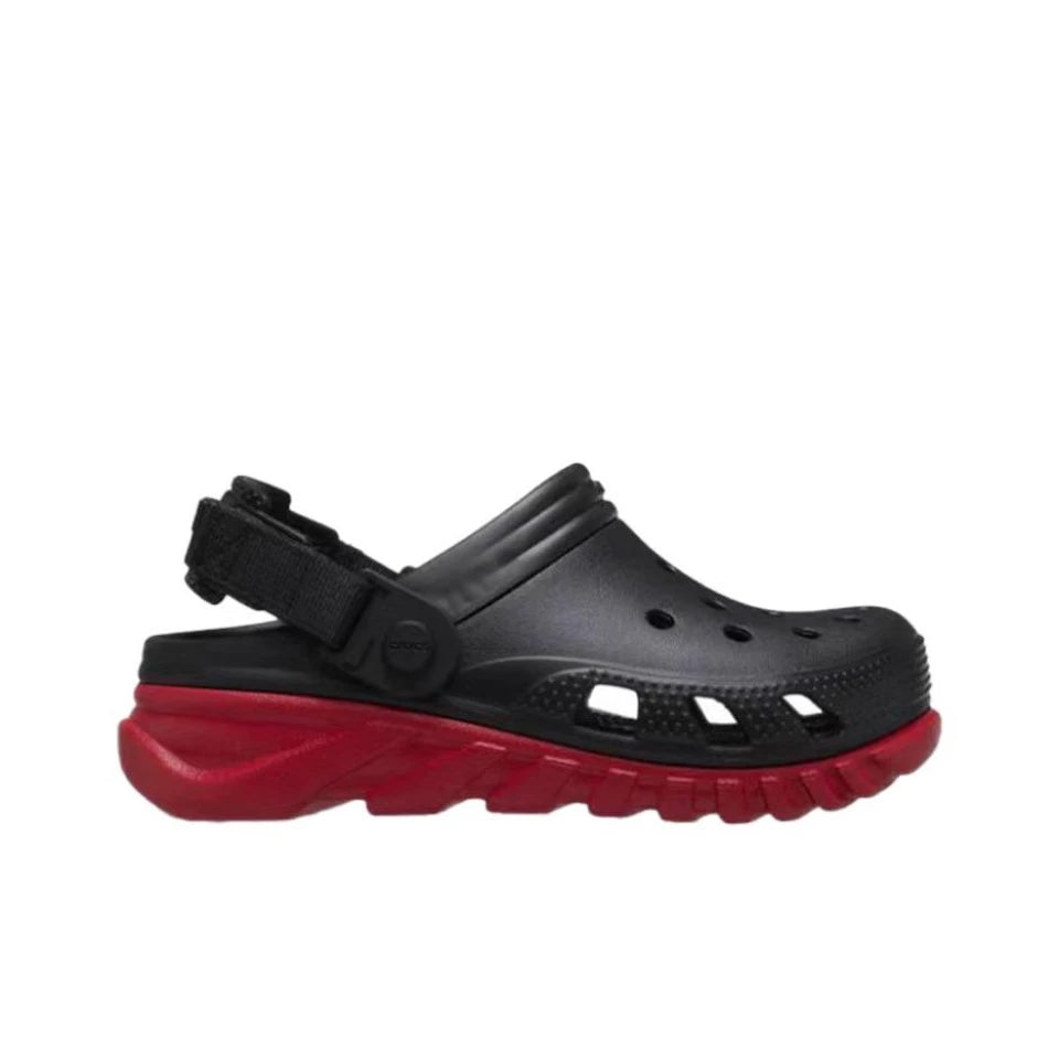 Original Crocs Classic Clog Duet Max Casual Sandals Unisex Closed-Toe Slip-Ons Outdoor Men's Breathable Beach Shoes 208776-0WQ